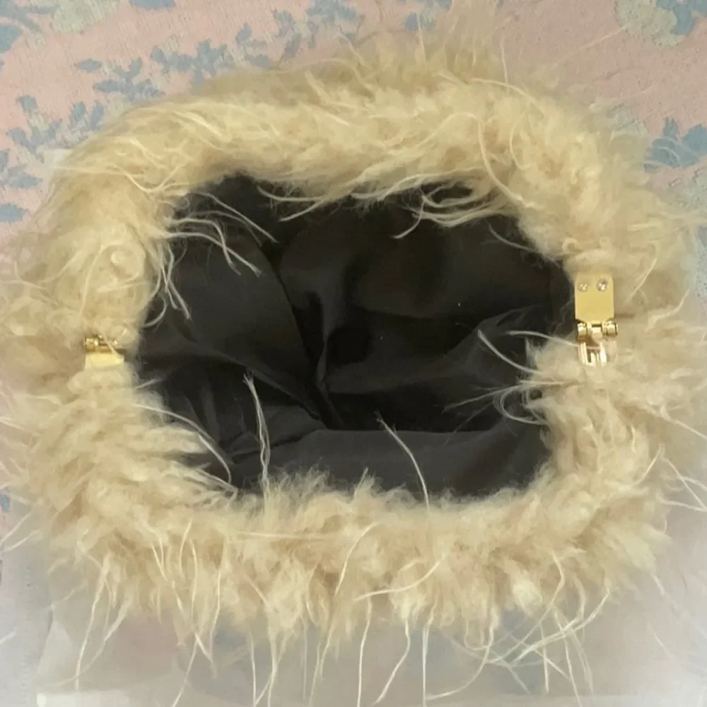 NEW *Cowgirl Up!* Cream Faux Fur Clutch